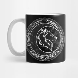 Celtic Wolf and Moon Mug